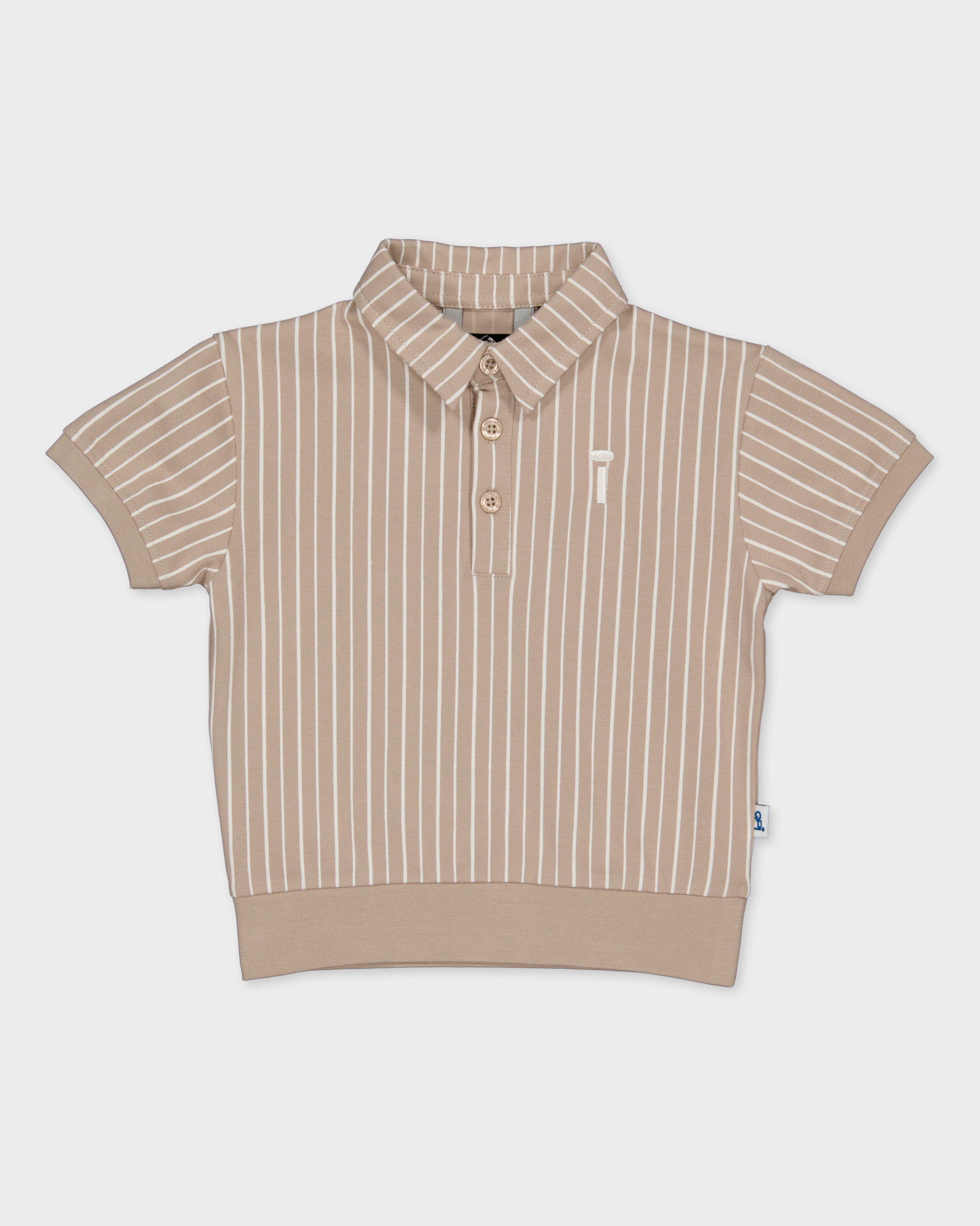 Poloshirt gestreept | AOP Cream Stripes