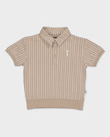 Poloshirt gestreept | AOP Cream Stripes