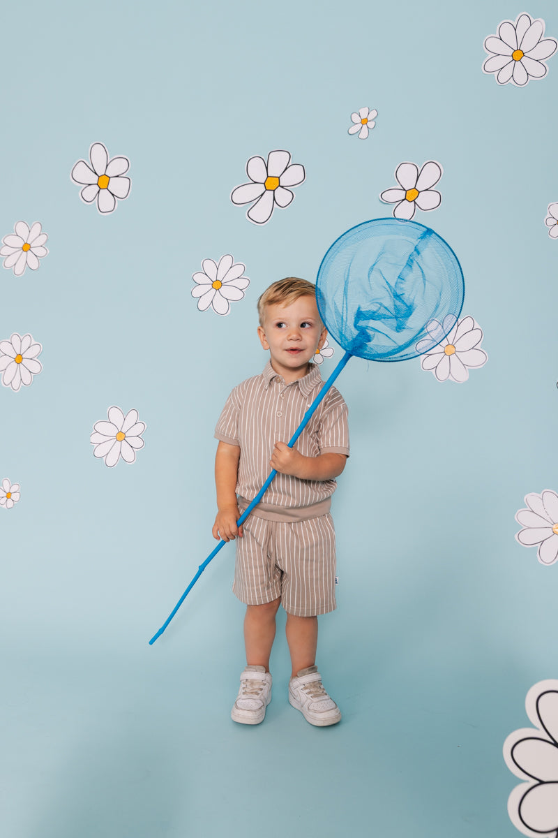 Poloshirt gestreept | AOP Cream Stripes