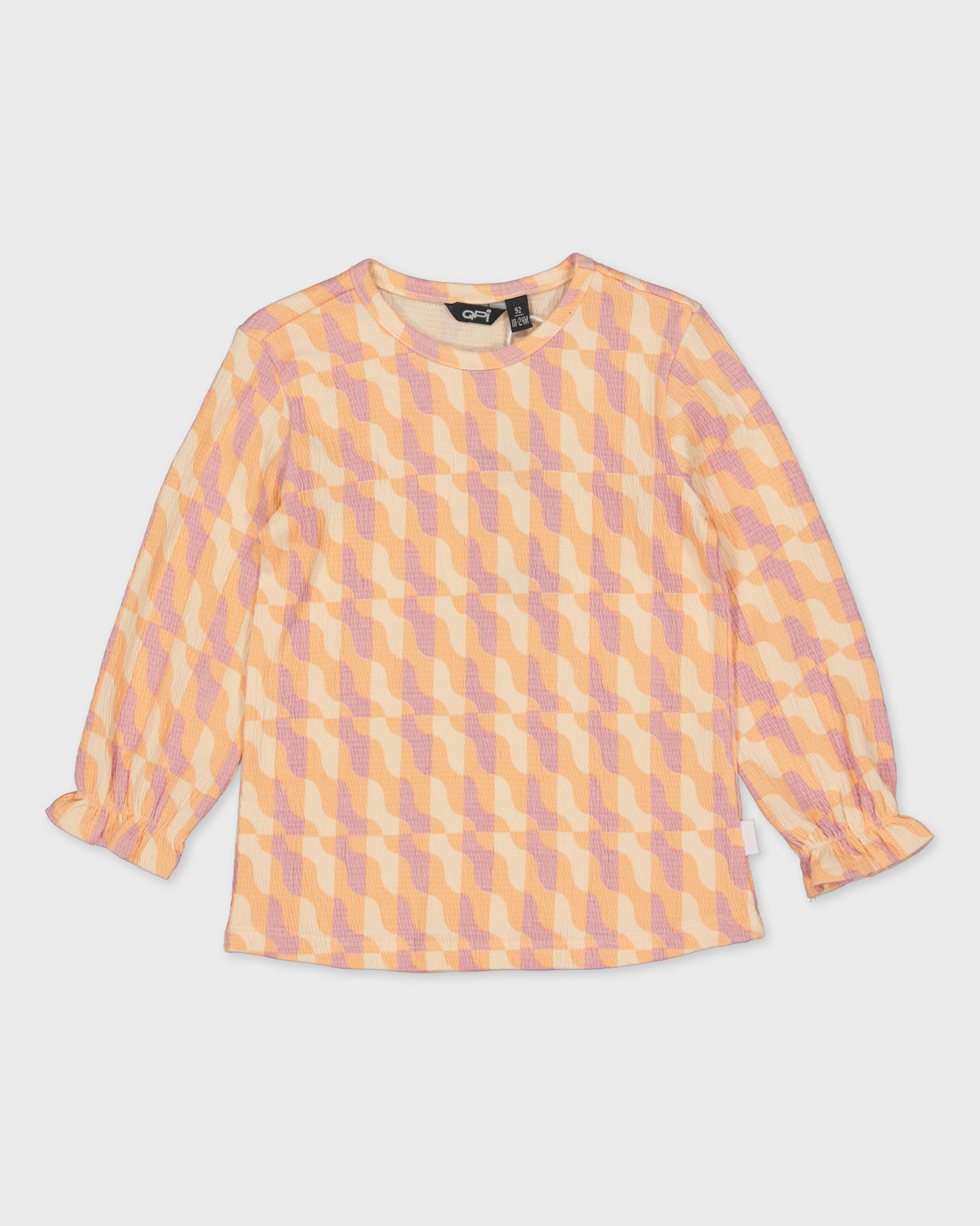 Shirt oranje met grafische print | AOP Orange Graphic