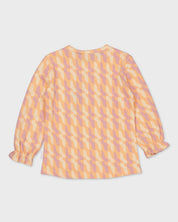 Shirt oranje met grafische print | AOP Orange Graphic