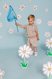Broek gestreept | AOP Cream Stripes