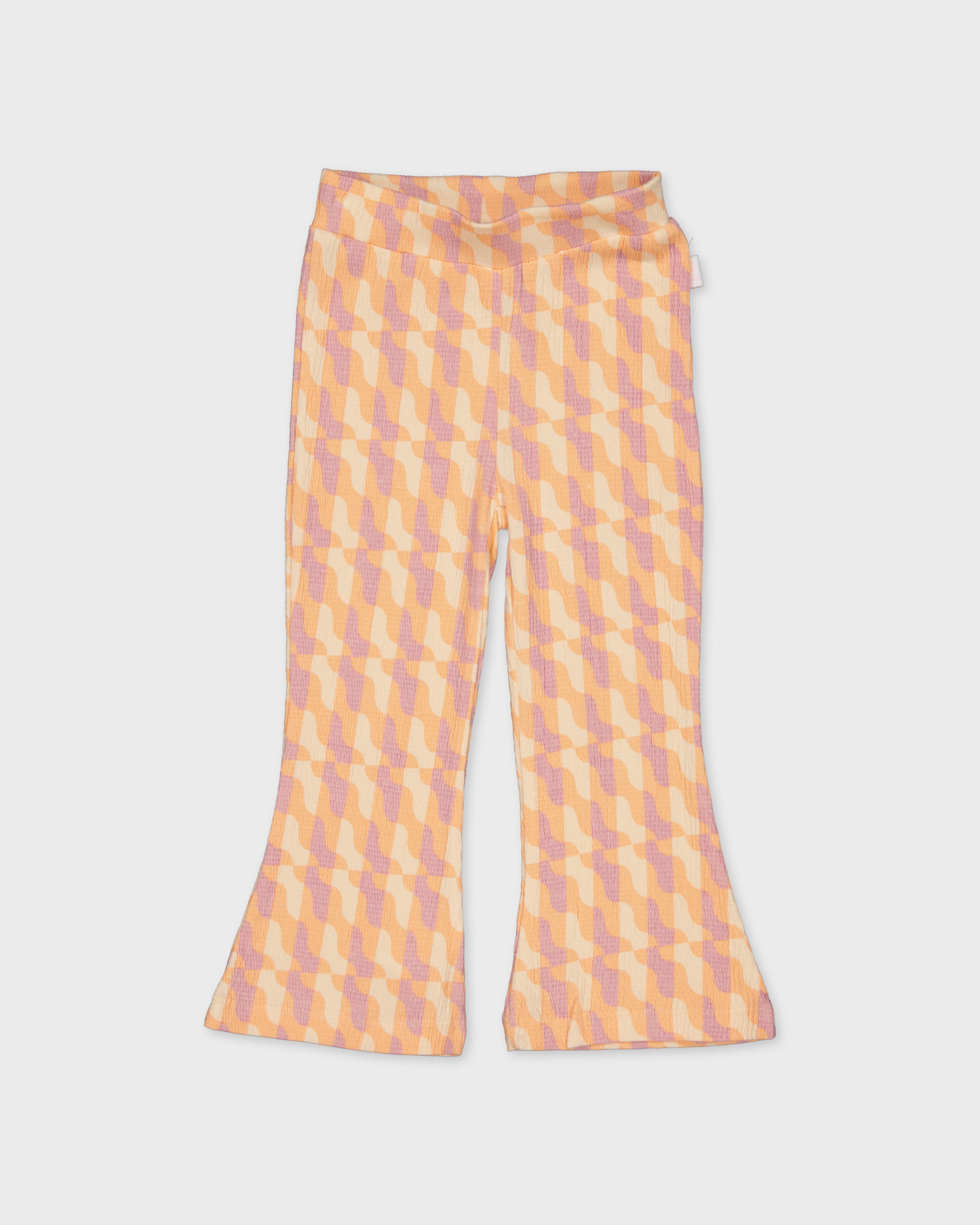 Flairbroek met grafische print | AOP Orange Graphic