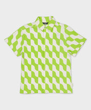 Blouse groen met grafische print | AOP Green Graphic