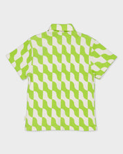 Blouse groen met grafische print | AOP Green Graphic