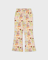 Flairbroek met grafische print | AOP Yellow Graphic