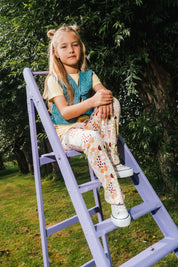 Flairbroek met grafische print | AOP Yellow Graphic