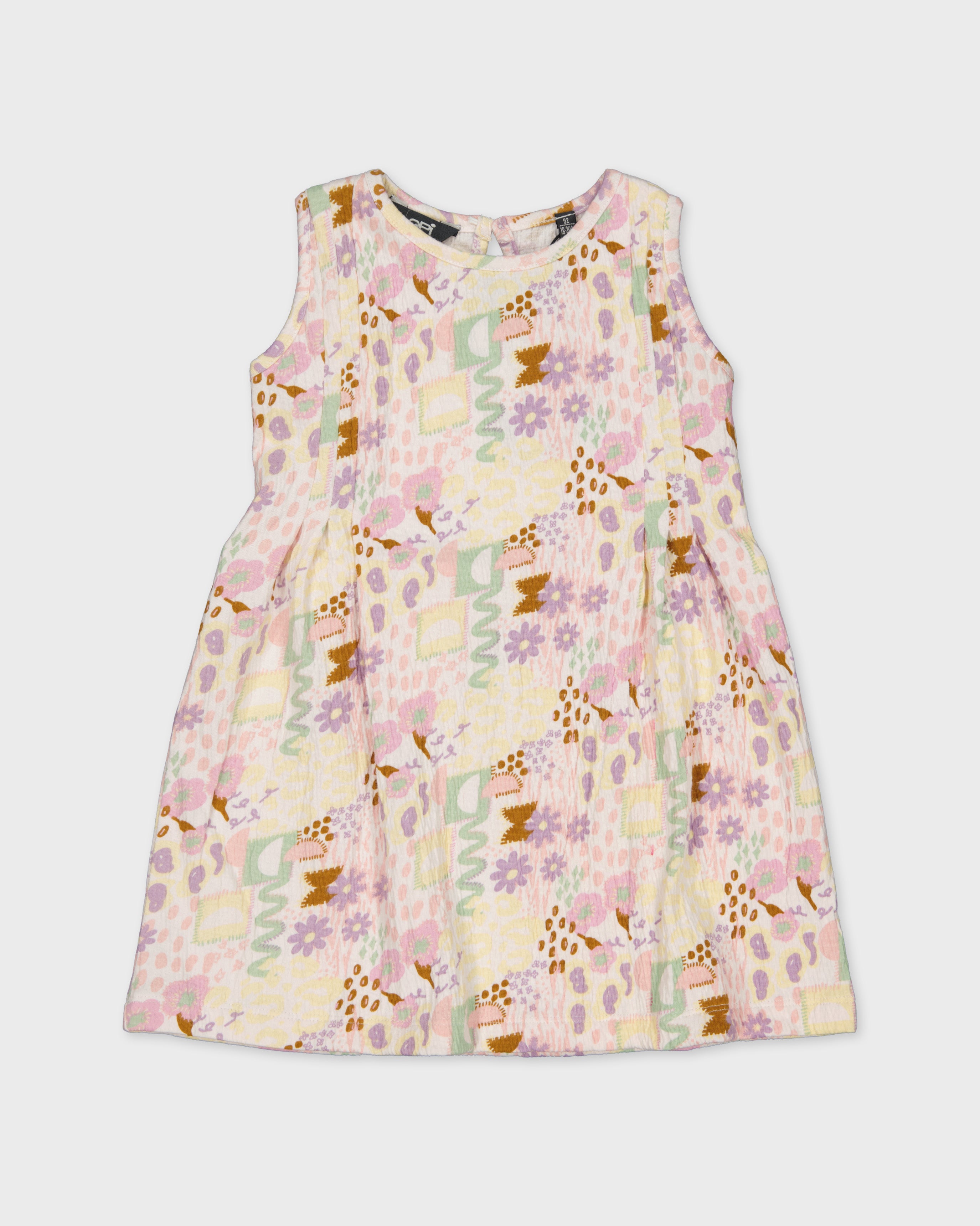Jurk met grafische print | AOP Purple Graphic