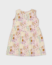 Jurk met grafische print | AOP Purple Graphic