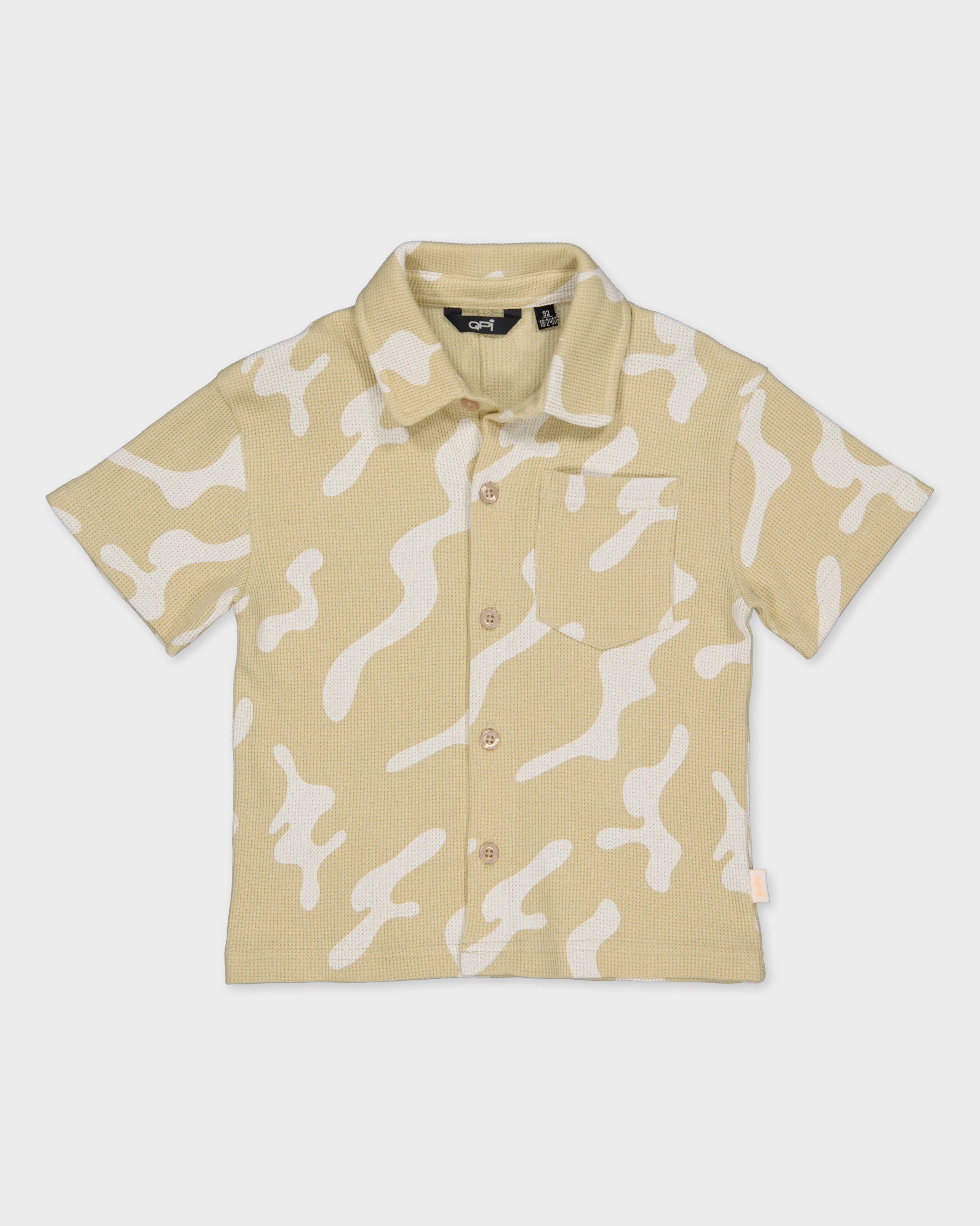 Blouse zand retroprint | AOP Sand Retro