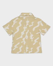 Blouse zand retroprint | AOP Sand Retro