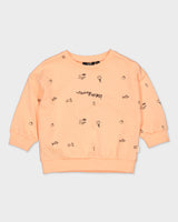 Sweater oranje met print | AOP Orange Sketch