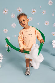 Sweater oranje met print | AOP Orange Sketch