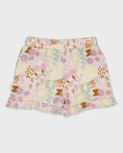 Broek met grafische print | AOP Purple Graphic
