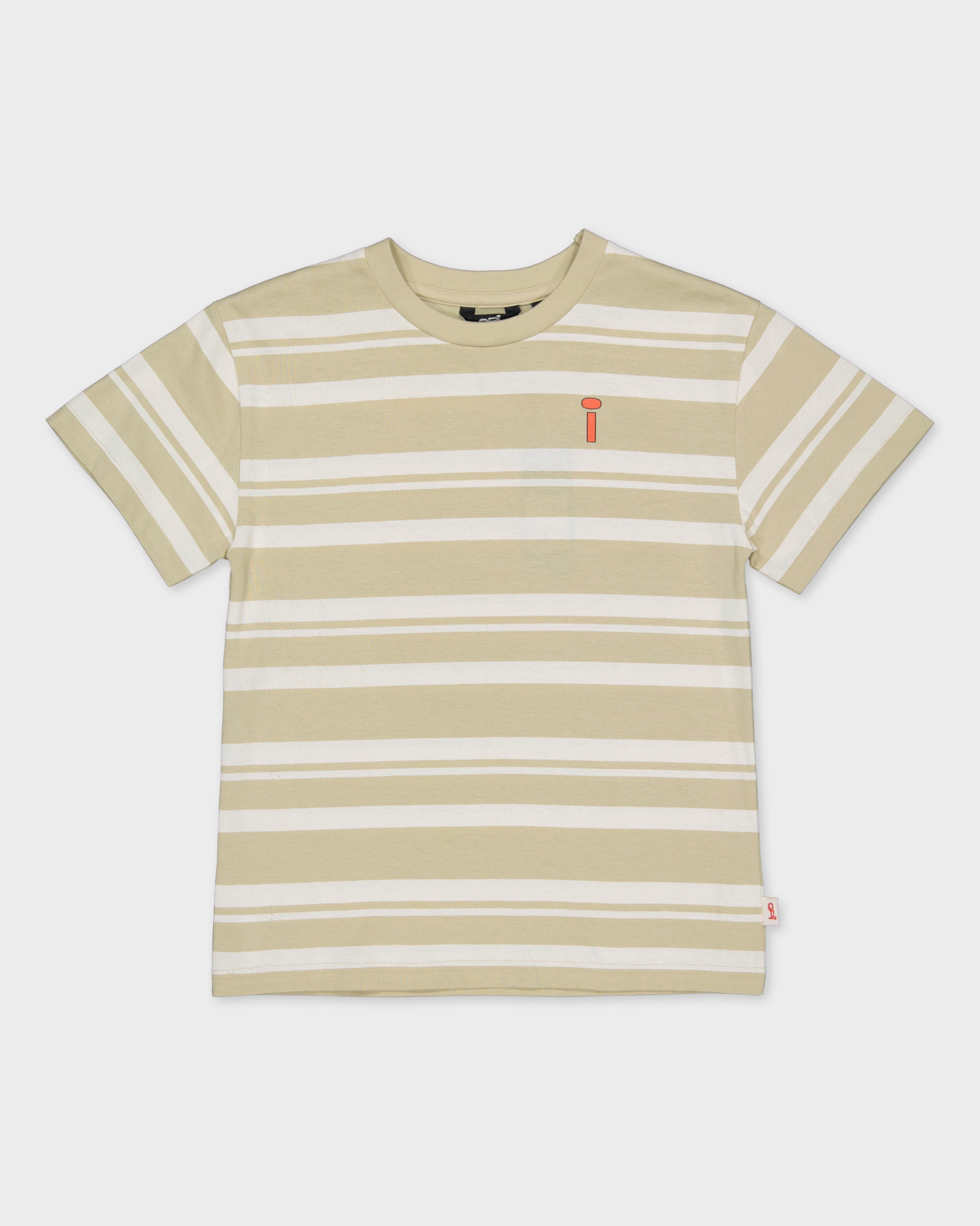 Shirt gebroken wit  gestreept | AOP Off White Stripe