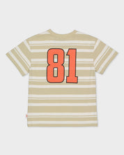 Shirt gebroken wit  gestreept | AOP Off White Stripe