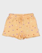 Broek oranje met bloemenprint | AOP Orange Flower