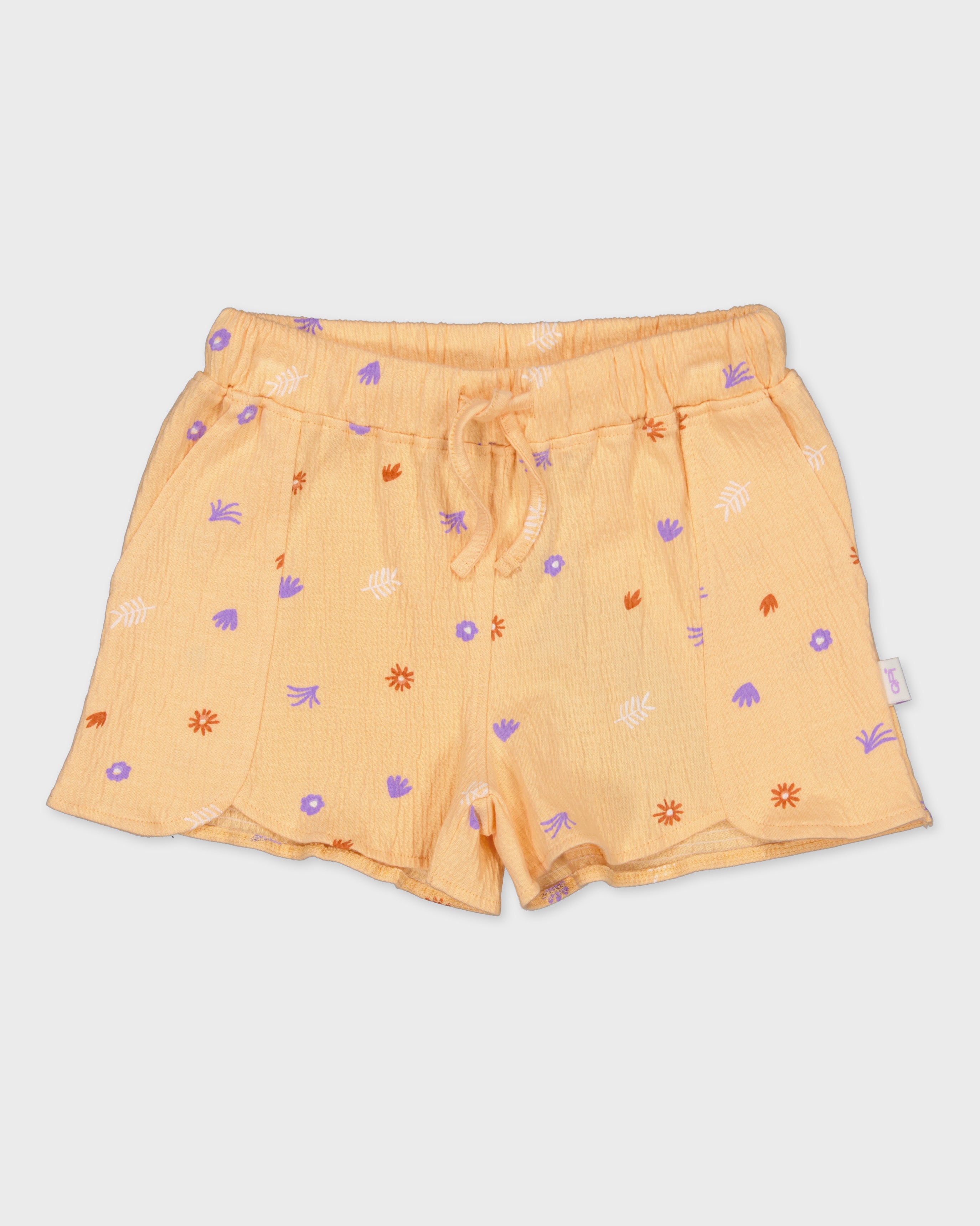 Broek oranje met bloemenprint | AOP Orange Flower