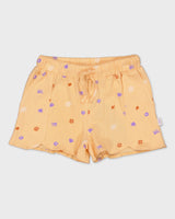Broek oranje met bloemenprint | AOP Orange Flower