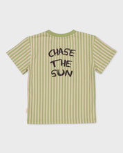 Sweater | AOP Coral White Stripe