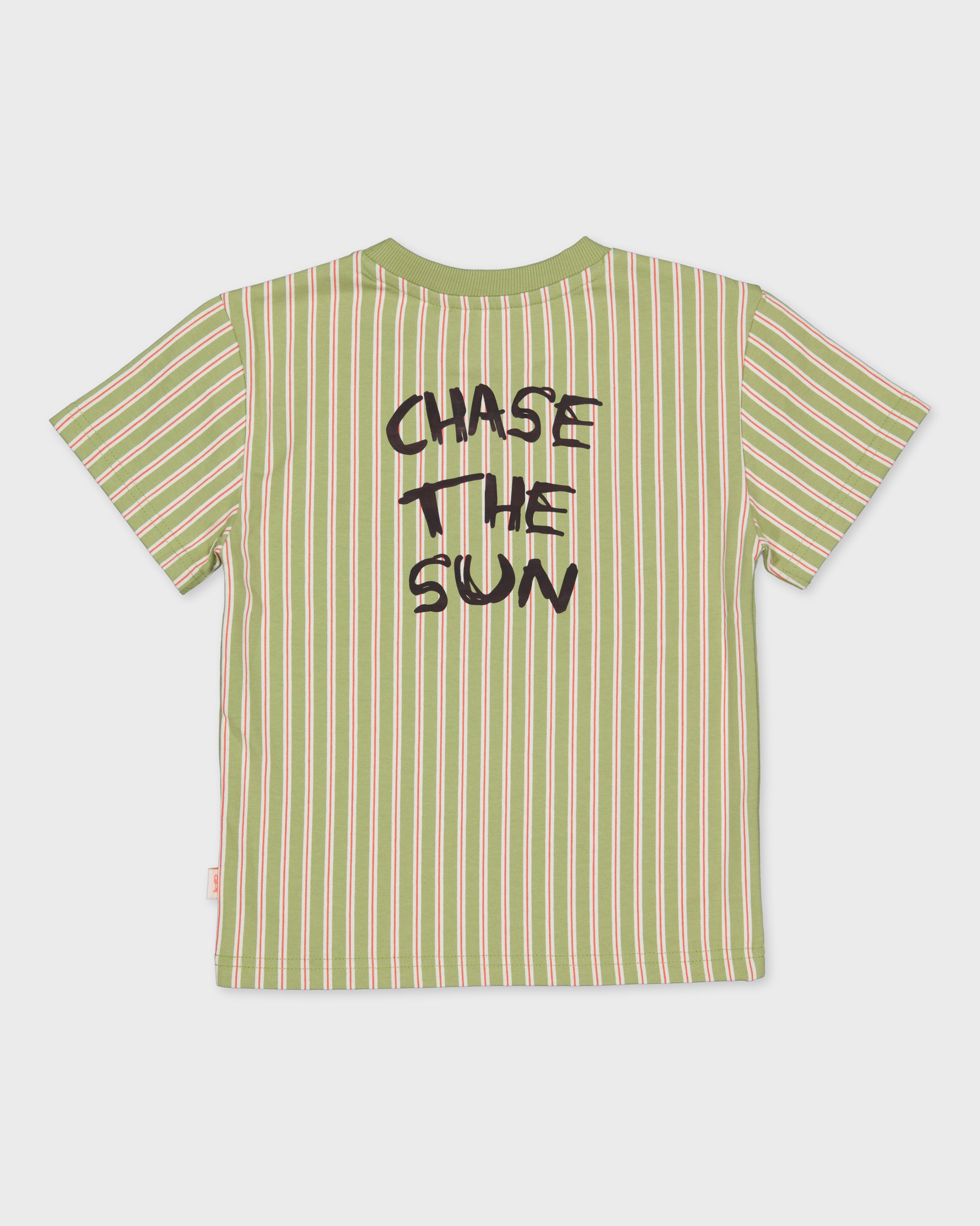 Sweater | AOP Coral White Stripe