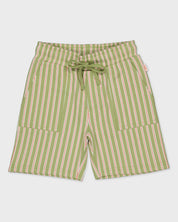 Pants | AOP Coral White Stripe
