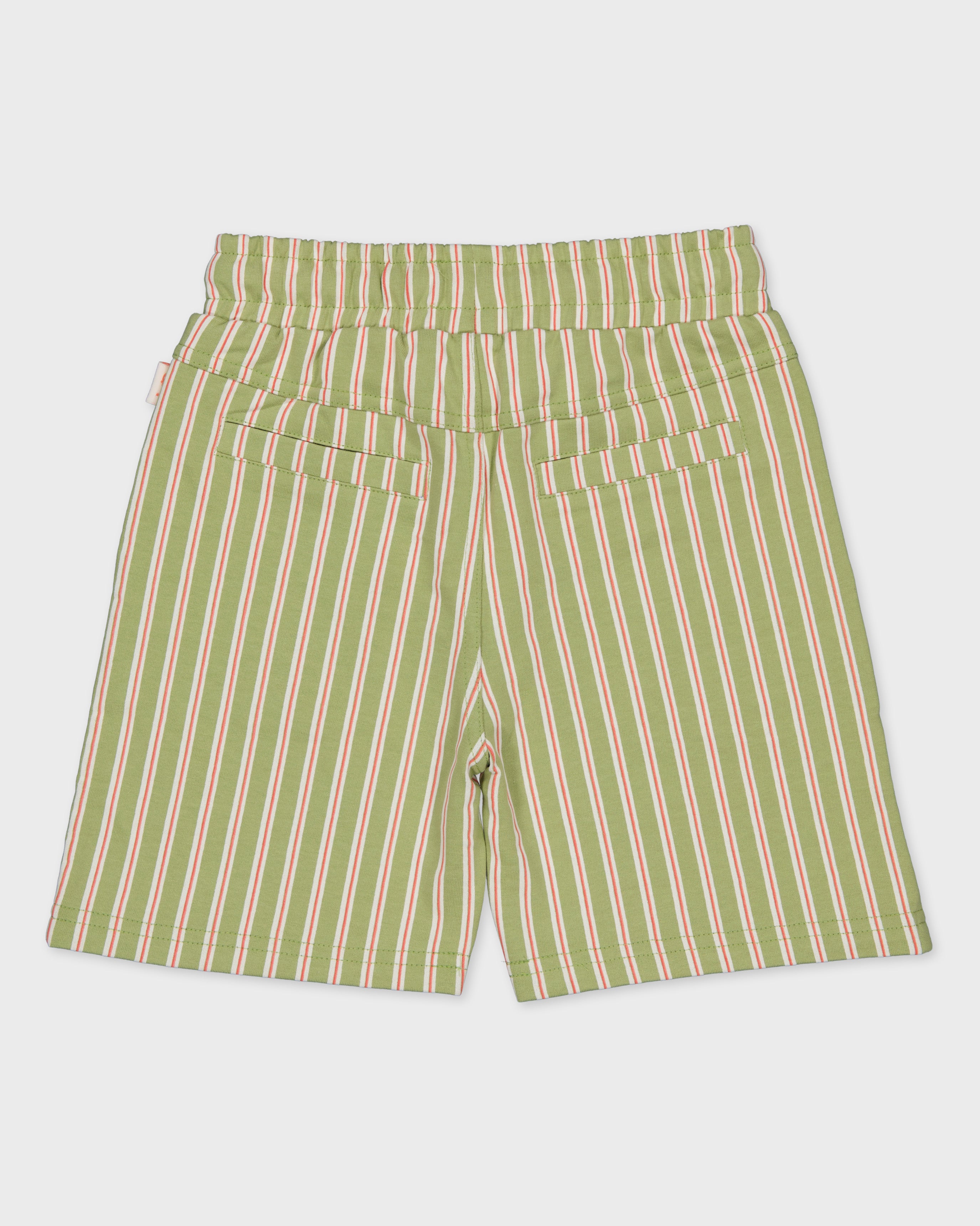 Pants | AOP Coral White Stripe