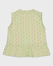 Shirt | AOP Green Flower