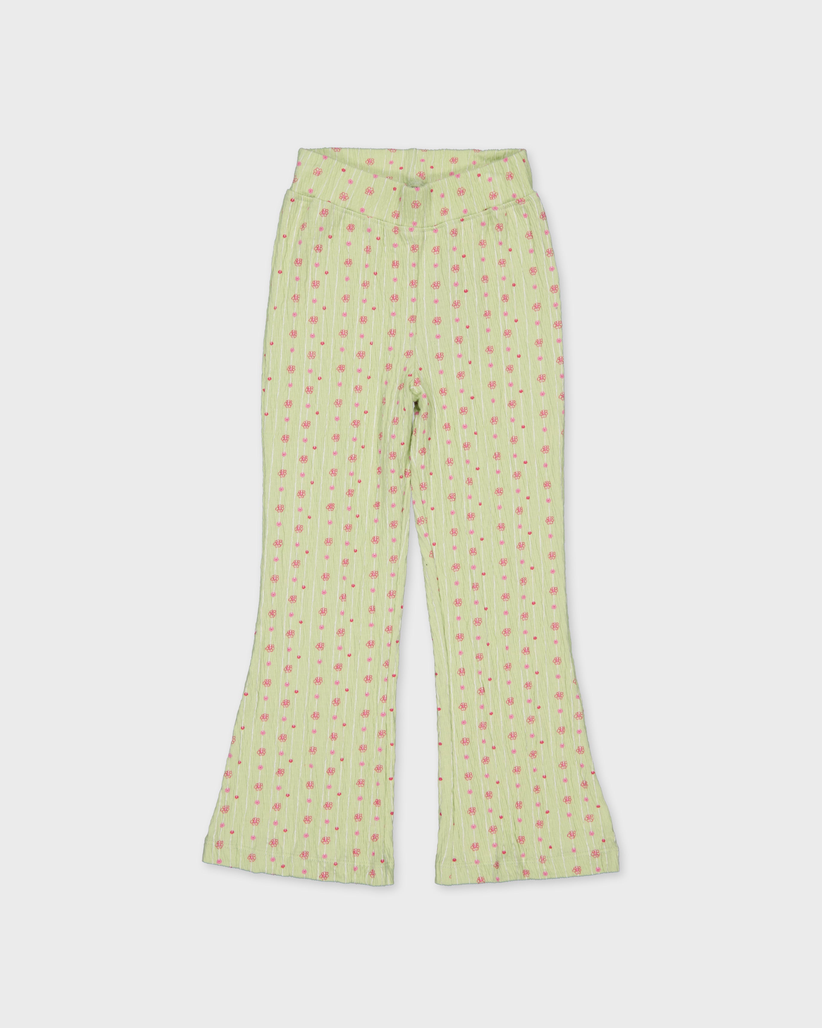Pants | AOP Green Flower