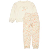 Pyjama gebroken wit met kersenprint | AOP Orange Sketch