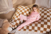 Pyjama roze met zwanenprint | AOP Pink Animal