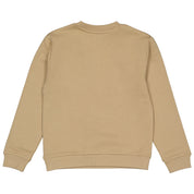 Sweater zandkleurig met print | Sand