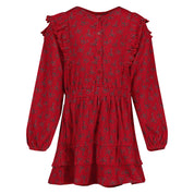 Jurk rood | AOP Red Bow