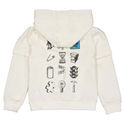 Hooded sweater ivoorwit | Ivory White