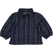 Blouse denim | AOP White Sketch