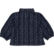 Blouse denim | AOP White Sketch