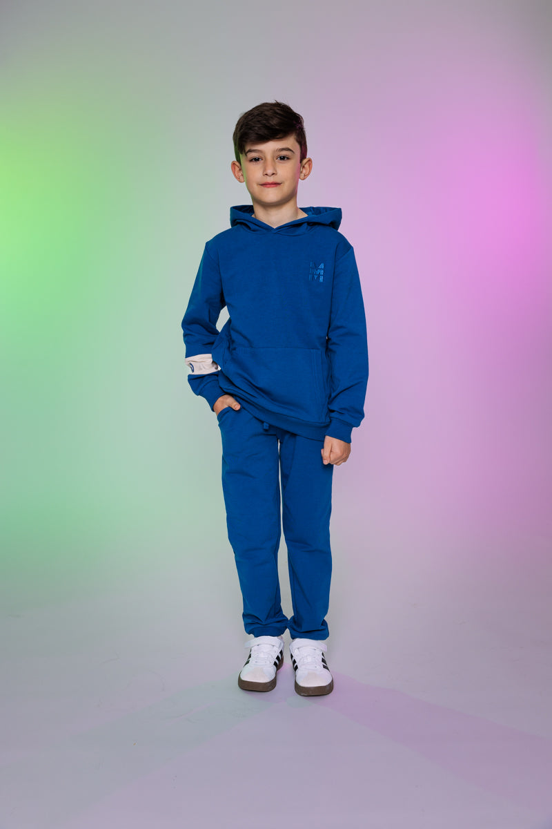 Hooded sweater blauw | Blue