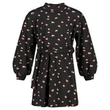 Jurk zwart | AOP Black Animal