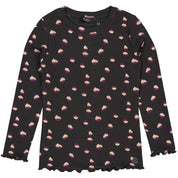 Shirt zwart | AOP Black Animal