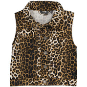 Gilet & bodywarmer zwart | AOP Brown Animal