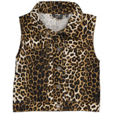 Gilet & bodywarmer zwart | AOP Brown Animal