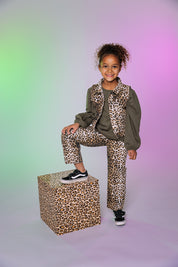Broek tijgerprint | AOP Brown Animal