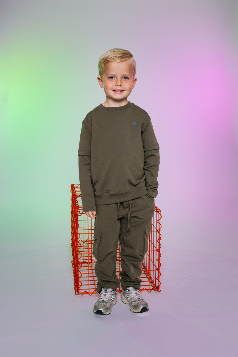 Joggingbroek grijs | Army Green
