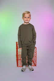 Joggingbroek grijs | Army Green