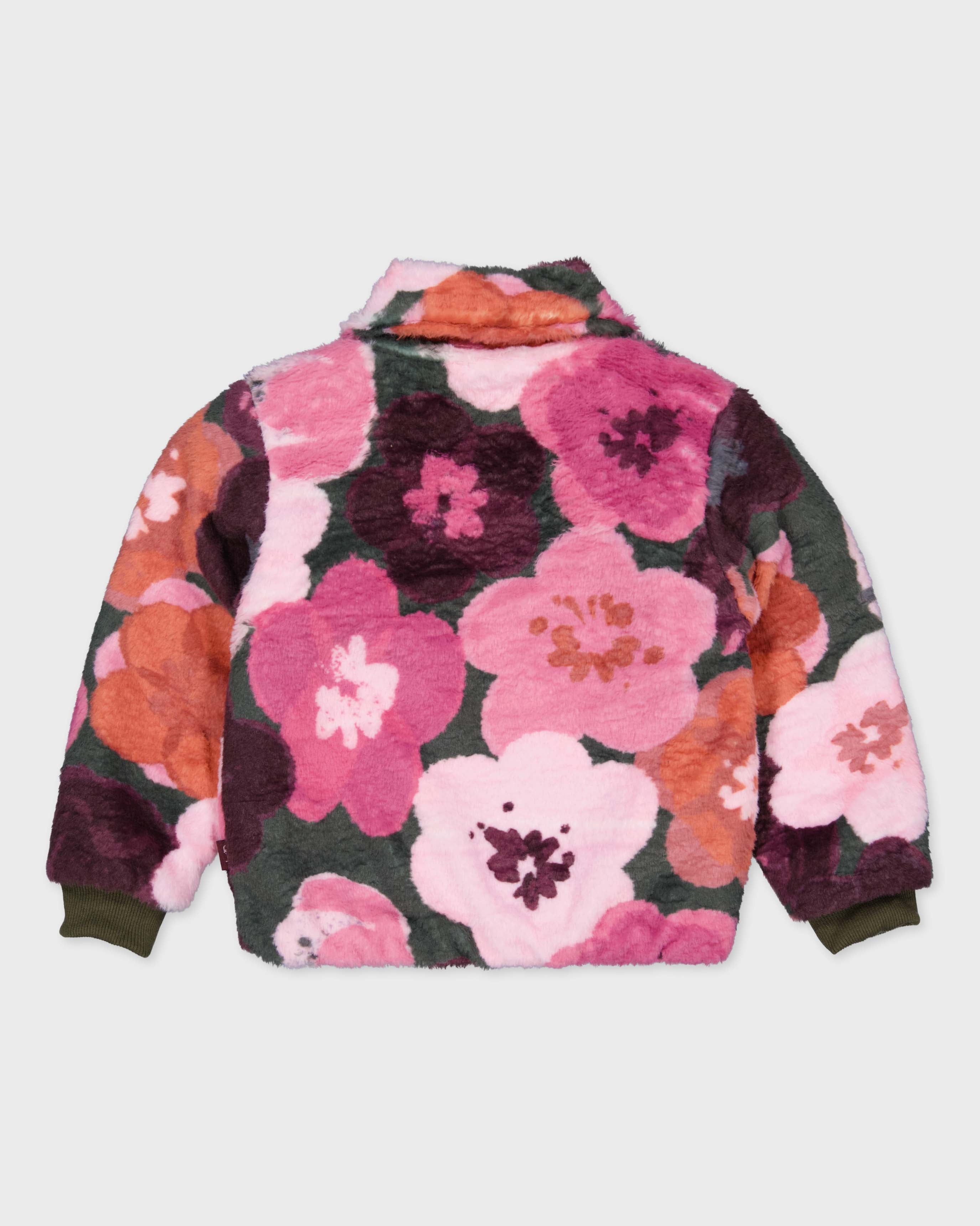 Roze jas met bloemenprint | AOP Multi Flower