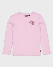 Lichtroze longsleeve met paardenprint | Lavender