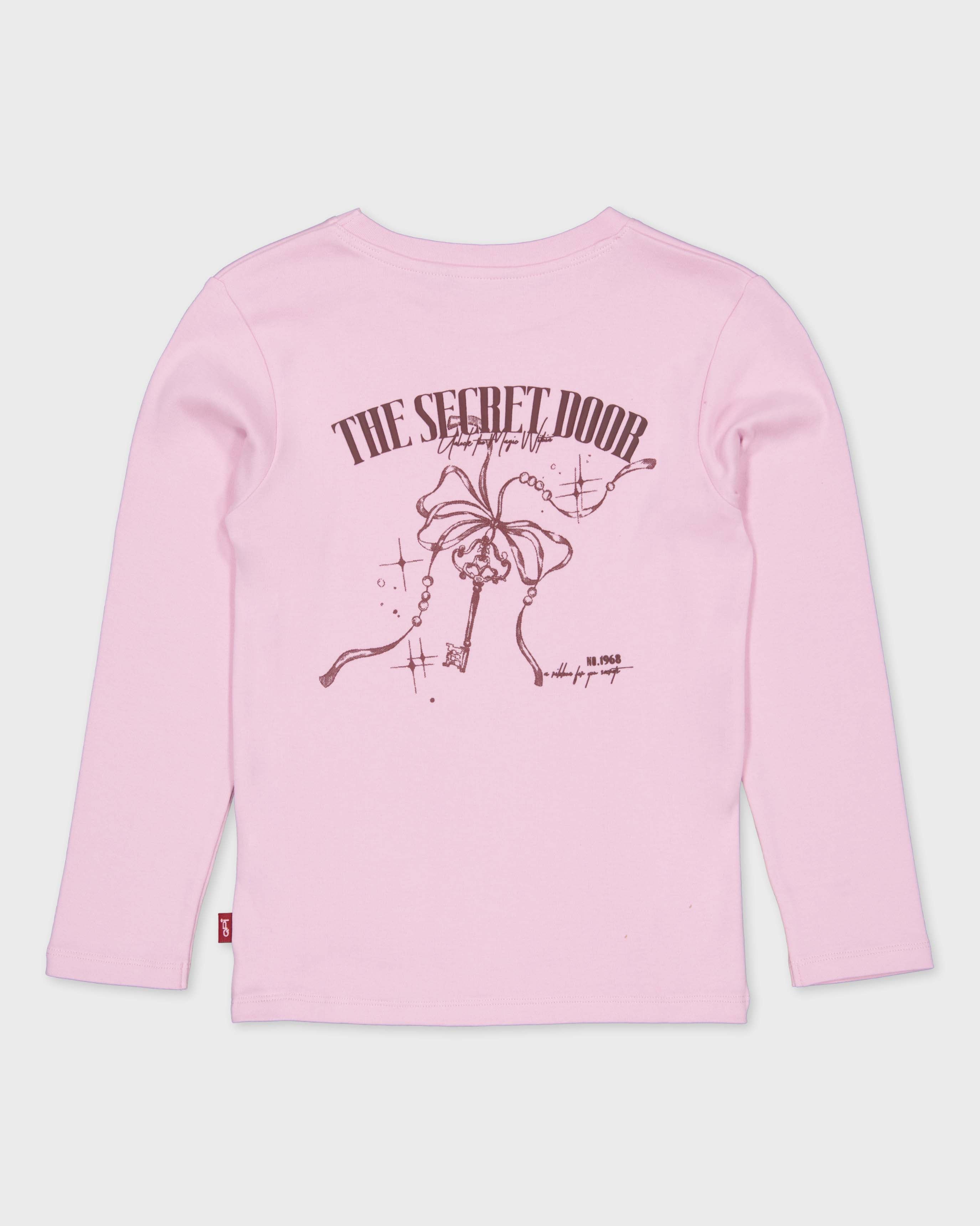 Lichtroze longsleeve met paardenprint | Lavender
