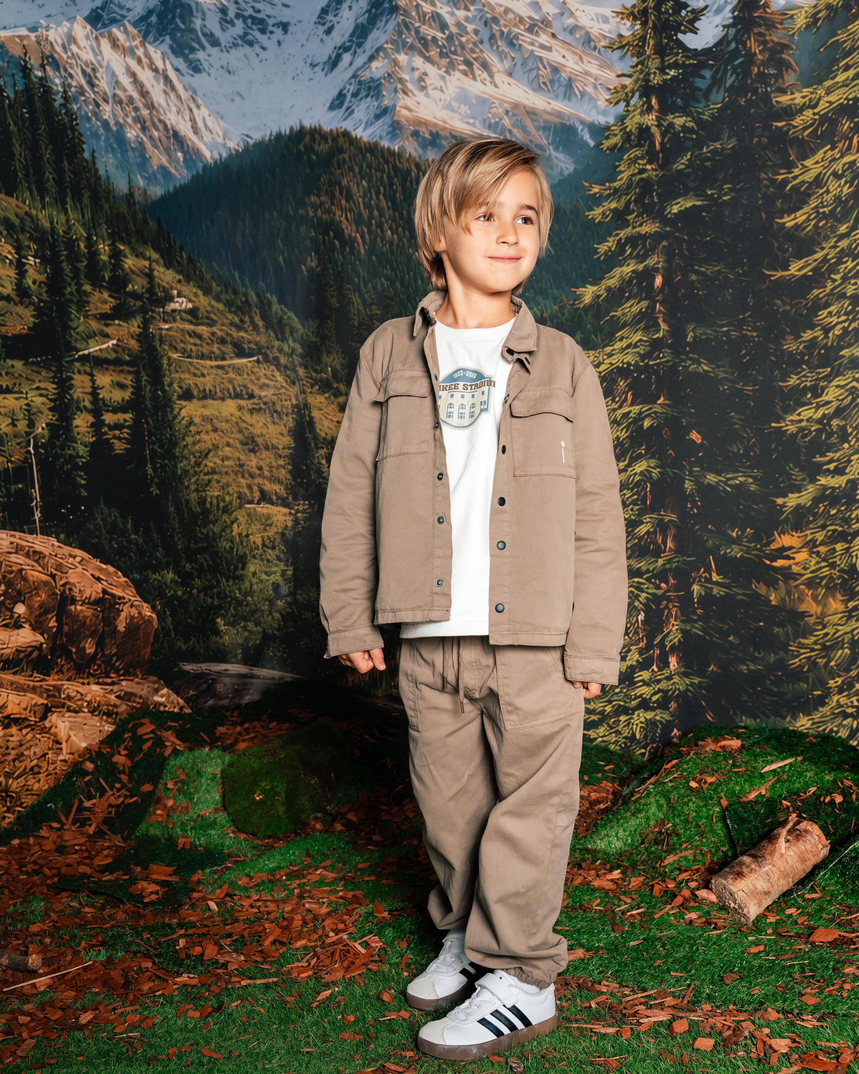 Taupekleurig overshirt met borstzakken | Dark Brown