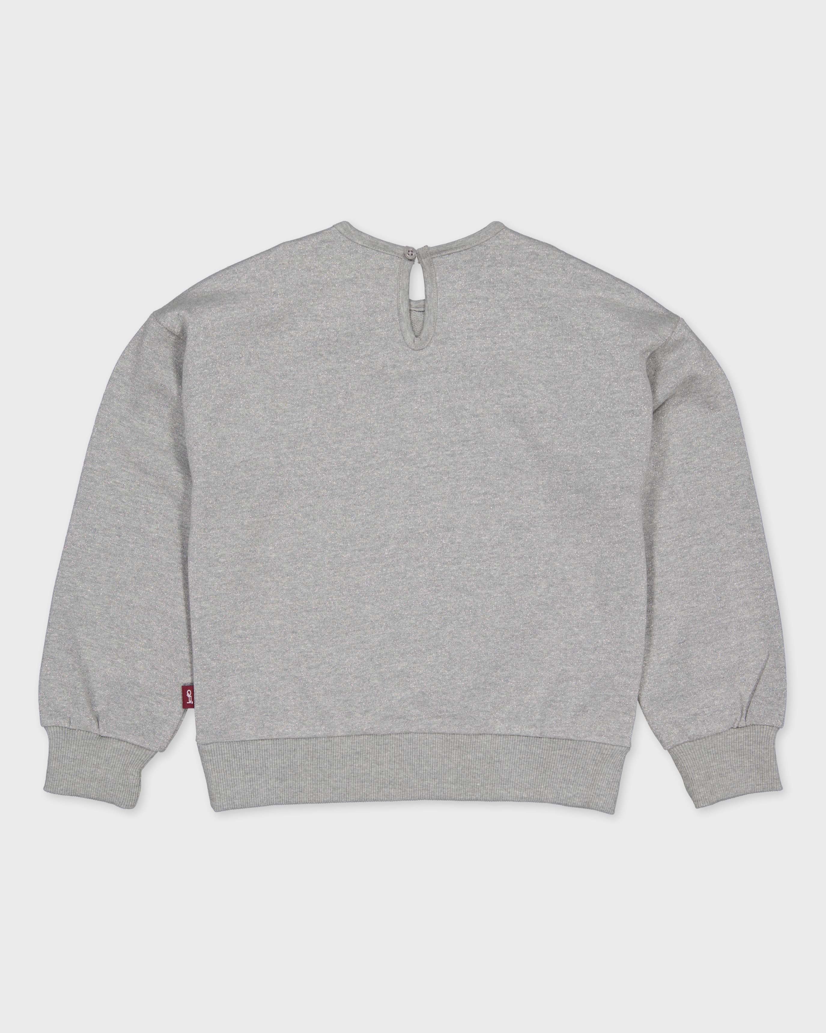 Lichtgrijze sweater met kraag | Silver