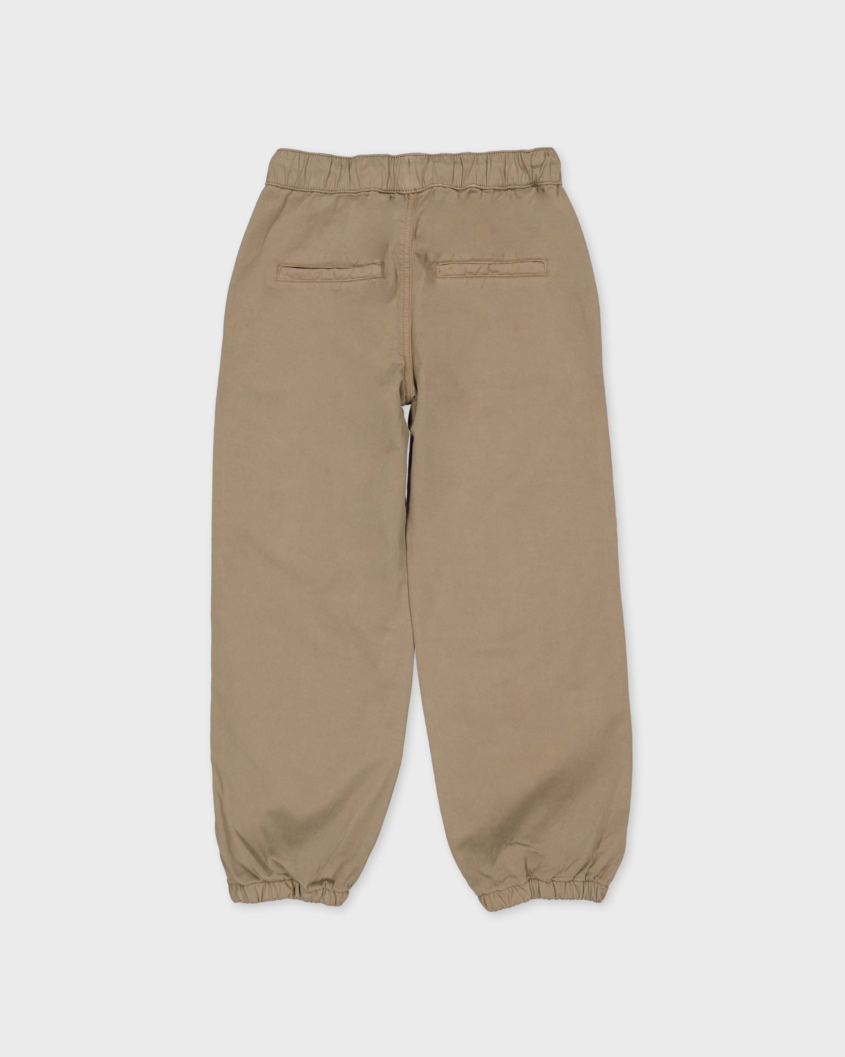 Beige joggingbroek met trekkoord | Dark Brown